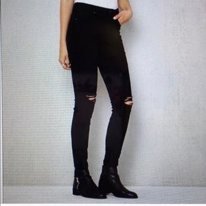 PACSUN RIPPED BLACK SKINNY JEANS